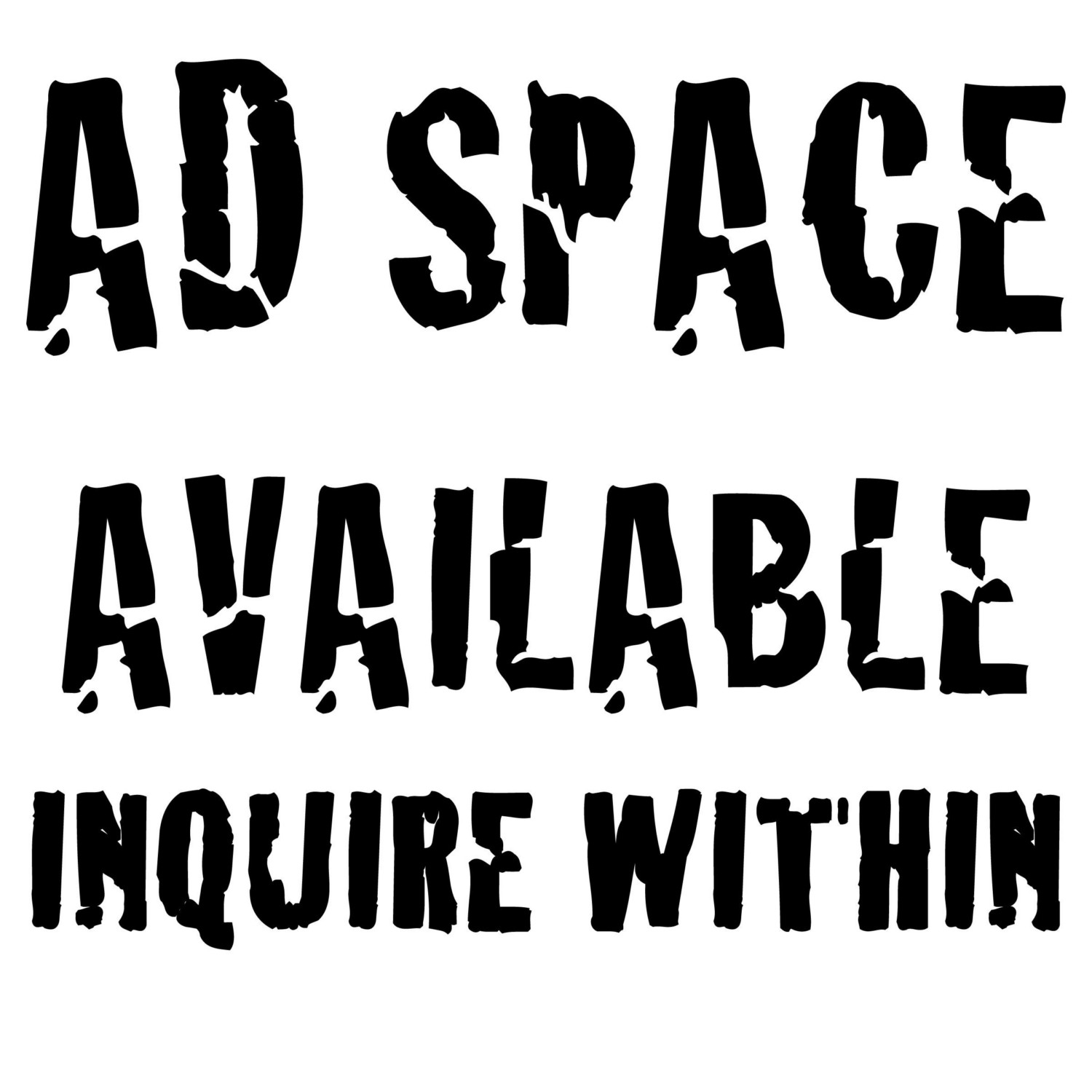Image result for sign that says advertising space available